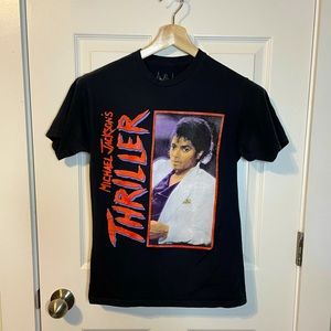Michael Jackson ‘Thriller’ faded black tee sz S